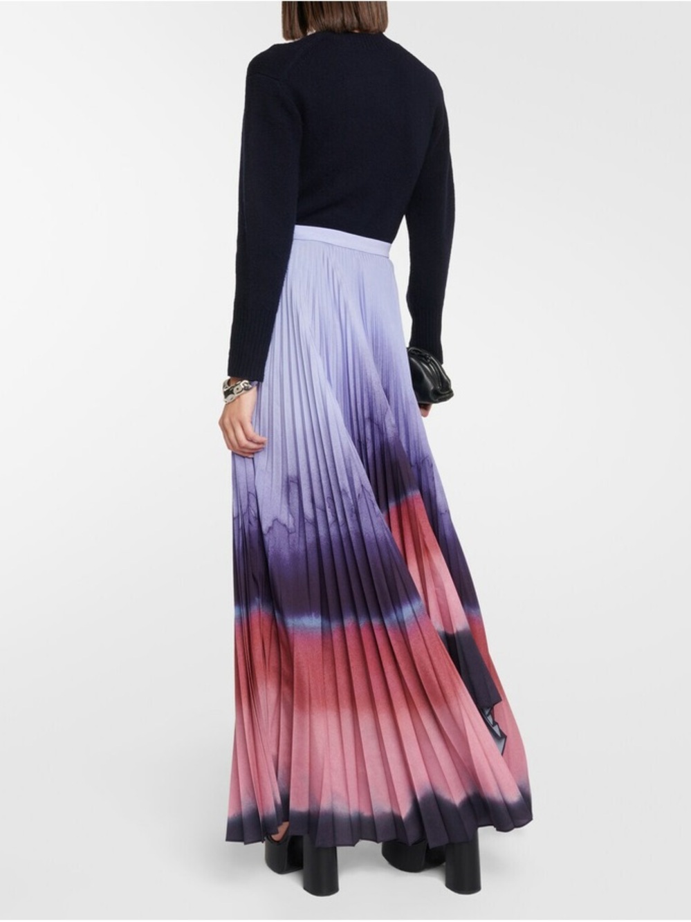 Altuzarra Lemnos Ombre Pleated Maxi Skirt size EUR 44/US 12/XL - Picture 2 of 7